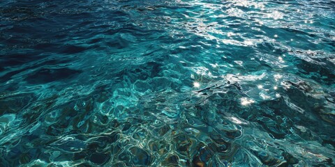 Turquoise water surface