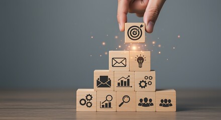 Building Blocks of Business Strategy a Metaphor for Success and Growth.