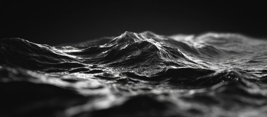 Abstract grayscale landscape