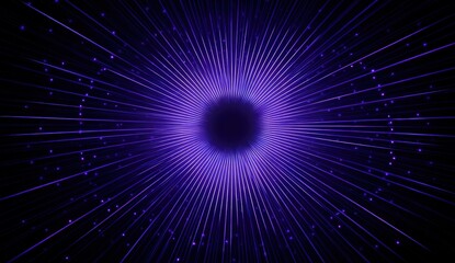 Purple radial lines and dots