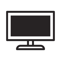 Television Line Icon of Home Appliances Icon Set