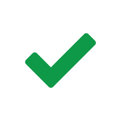 Green check mark icon for correct choice and approval