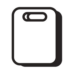 Cutting Board Line Icon of Kitchenware and Utensils Icon Set