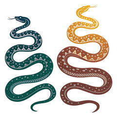 Fototapeta premium snake in the form of a snake
