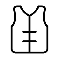 Life Vest Line Icon of Kayaking and Canoeing Icon Set