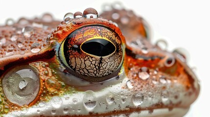 Frog eye closeup detail