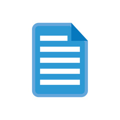 Blue folder icon for documents and files illustration