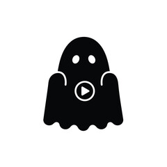 Ghost streaming icon video play