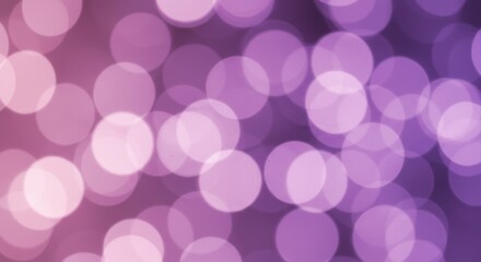 Purple Bokeh Light Background with Soft Glowing Circles for Creative and Artistic Use