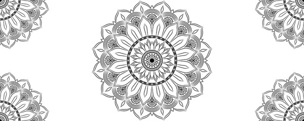Hand-drawn vector illustration of an eagle tattoo with ornate floral and geometric patterns in a decorative circle