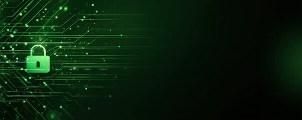 Abstract digital security graphic