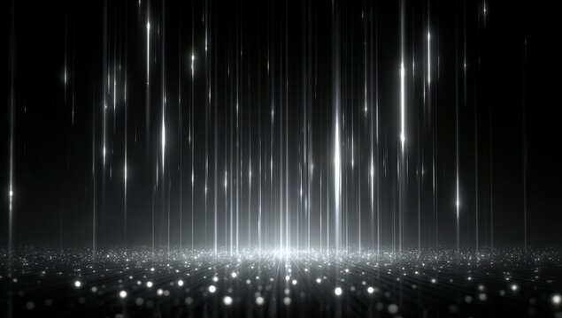 Abstract digital backdrop with radiating light
