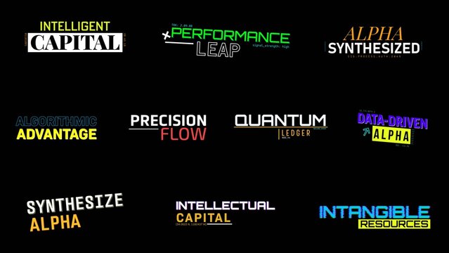 Futuristic Digital Glitch Titles