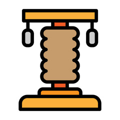Scratching Post Vector Filled Icon Design