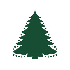 christmas tree vector illustration design white background
