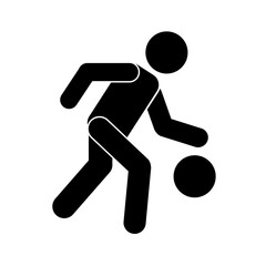 running man icon vector