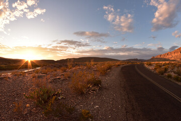 the road to the mountains