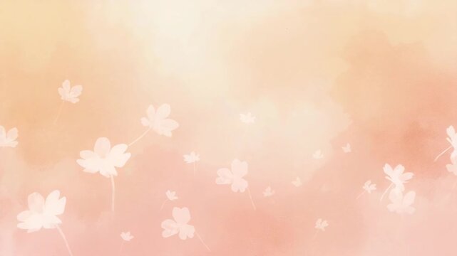 Soft peach and orange watercolor background