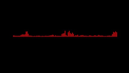 colling icon with user icon and audio waves. Animated visualization of audio sound waves surrounding a person icon against a black background.