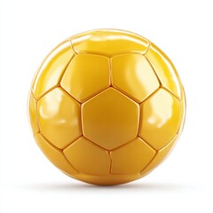 Soccer Ball Isolated on Bright White Background Emphasizing Sporty Nature Dynamic Energy and Playfulness Perfect for Athletic and Recreational Themes