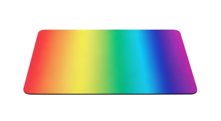 Colorful rainbow spectrum gradient isolated on transparent background for design