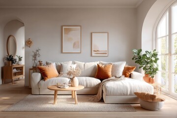 Cozy living room makeover modern home interior design bright space wide angle comfort and style