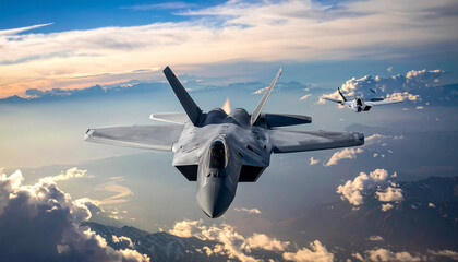 Generated image Maneuver flights of F-35 fighter jet by the U.S