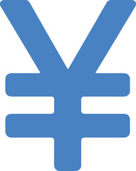 Obraz premium Simple Solid Yen Currency Symbol Illustration Design Isolated on White