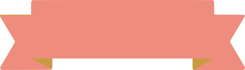 Fototapeta premium Flat Style Decorative Ribbon Banner Design Element Illustration Graphic