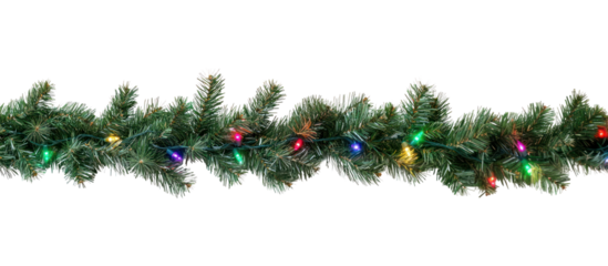PNG Christmas pine leaves christmas colorful bright.