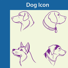 Playful dog portrait illustration with vibrant colors and bold outlines