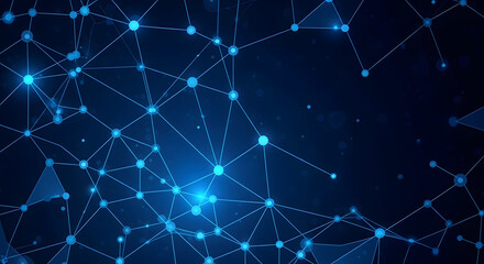 Futuristic network connections background for innovation and technology