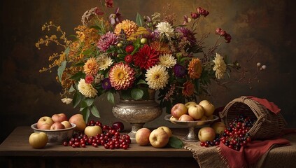 still life with flowers © sadia