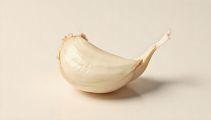 Fresh Garlic Clove Isolated on a Clean White Background for Cooking