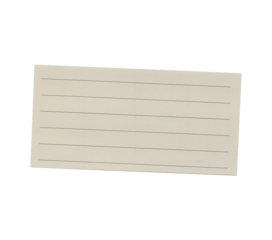 Single Lined Gray Notebook Paper Piece, Isolated PNG