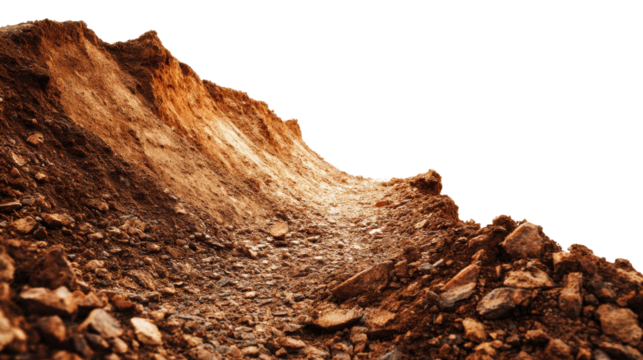 A rugged terrain with earthy tones and rocks.