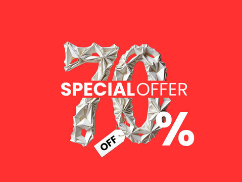 up to 70 percent off