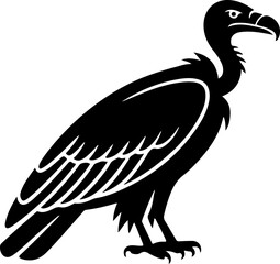 Vulture bird silhouette vector illustration