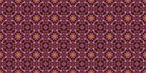 Seamless abstract pattern. Wide carpet pattern. Abstract banner background. Art woven background