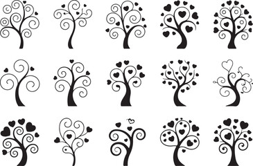 Pine Tree Silhouettes