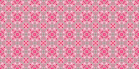 Seamless abstract pattern. Wide carpet pattern. Abstract banner background. Art woven background