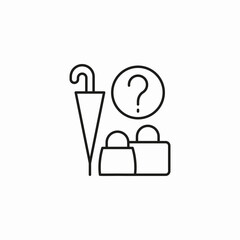 lost and found icon sign vector