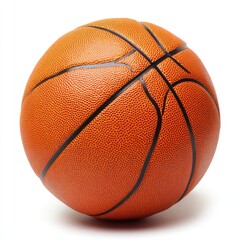 Orange basketball isolated on white