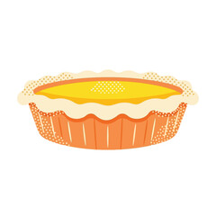 Whole sweet potato or custard pie with a golden yellow filling, a delicious homemade dessert for a Thanksgiving gathering.