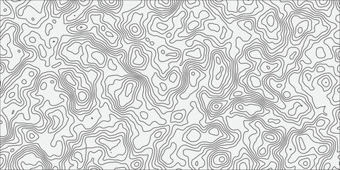 Topographic canyon geometric map relief texture with curved layers and shadow. abstract White background with a beautiful pattern, Topographic contour lines vector map seamless pattern vector.