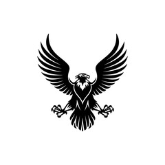 Obraz premium Eagle Silhouette Art Design Vector