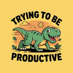  Productive Dinosaur t-shirt design
