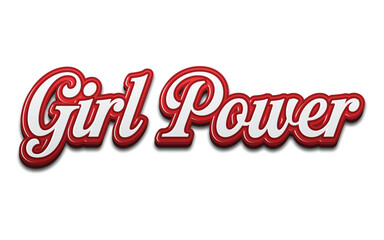 Retro inspirational girl power slogan print - Colorful cute calligraphy text illustration for kids - girl tee - t shirt and sticker
