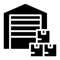 Whole saller icon glyph style vector illustration