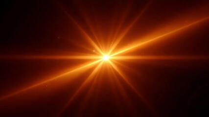 Bright, fiery starburst effect radiating intense energy against a dark backdrop - Powered by Adobe